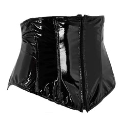 Sexy Short PU Leather Waist Clip Corset for Women